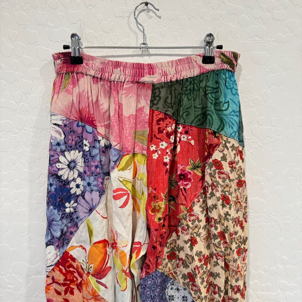 Vintage Sacred Threads Patchwork Cropped Pants Wo… - image 7